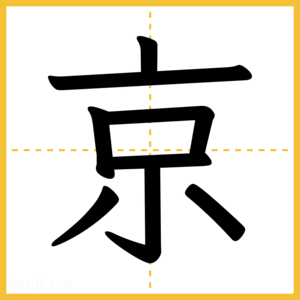 漢字「京」