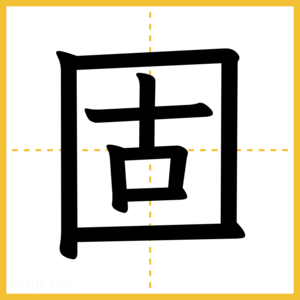 漢字「固」