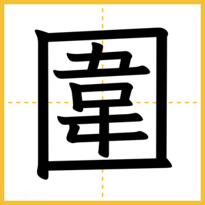 漢字「圍」