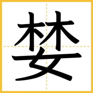 漢字「婪」