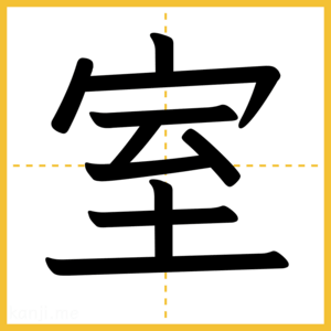 漢字「室」