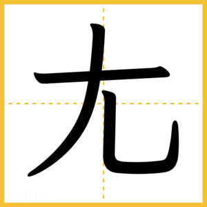 漢字「尢」