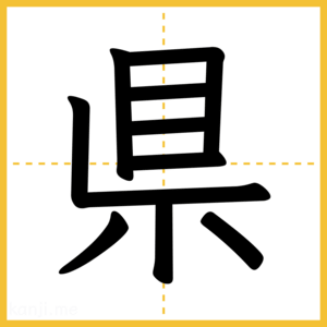 漢字「県」