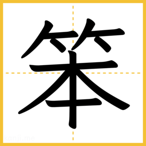 漢字「笨」