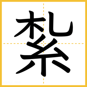 漢字「紮」