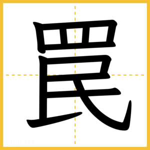 漢字「罠」