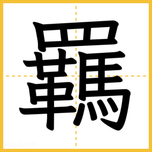 漢字「羈」