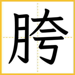 漢字「胯」