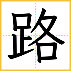 漢字「路」