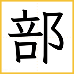 漢字「部」