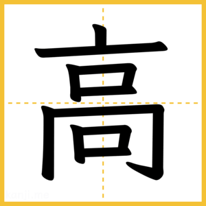 漢字「高」