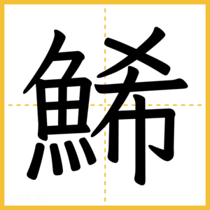 漢字「鯑」