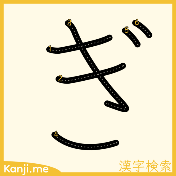 「ぎ」の筆順