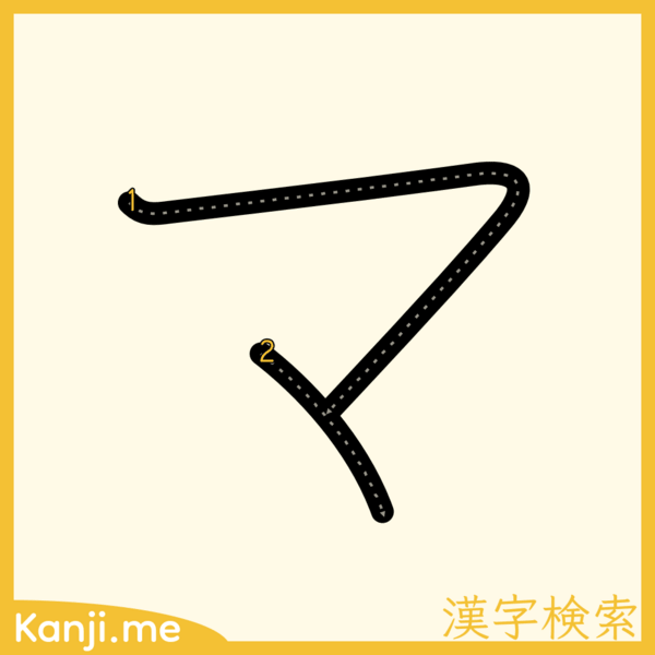 「マ」の筆順